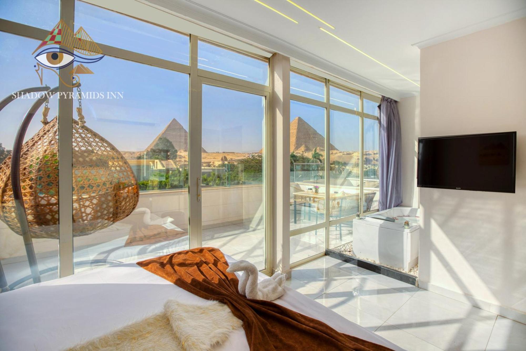 Shadow Pyramids Suites And Jacuzzi Kafret el-Gabal Zewnętrze zdjęcie